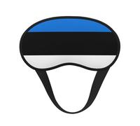 Flag of Estonia Elastic Band Eye Mask for Sleeping, Blackout Sleep Mask Block Light, Comfortable Travel Nap