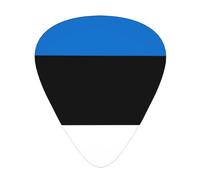 Flag Of Estonia Guitar Picks Plectrums For Guitar Bass 12 Pack