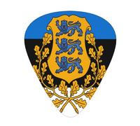 Flag Of Estonia Guitar Picks Plectrums For Guitar Bass 12 Pack