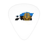 Flag Of Estonia Map Guitar Picks Plectrums For Guitar Bass 12 Pack