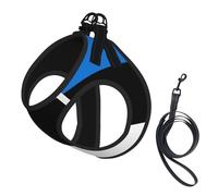 Flag of Estonia print Dog Harness and Leash Set, Reflective Adjustable Puppy Vest for Small Medium Large Dogs, Cats