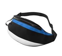 Flag of Estonia Print Men and Women Lightweight Pack Waist Bag for Travel Hiking Cycling Running Fits