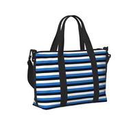 Flag of Estonia Print Travel Duffle Bag,Handheld Shoulder Weekender Overnight Bag for Travel,Gym,Yoga