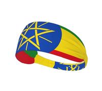 Flag Of Ethiopia Workout Sweatbands Adjustable Hairband For Basketball,Fitness Athletics Football, Yoga