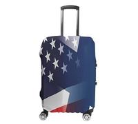 Flag of Finland and U.s. Luggage Case Cover Protective Suitcase Covers Anti Scratch Baggage Washable Fits 19-32 Inch S