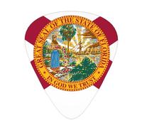Flag of Florida 12 guitar picks per pack, available in 3 different thicknesses, suitable for electric guitars, ukuleles, etc.