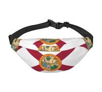 Flag of Florida Boys Crossbody Waist Bag, Large Travel Fashion Waist Bag for Sports, Running, Cycling, Traveling, Fishing