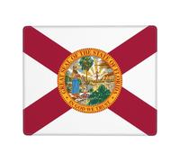 Flag of Florida - Mouse Pad,Non-Slip Rubber Base Durable Stitched Edges Computer Mousepad for Gaming Home Office Wireless Mouse11.8 x9.8