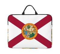 Flag of Florida Print 14in Laptop Case Sleeve Bag – Portable Handle, Business Travel, Accessory Pocket for Notebook, Tablet