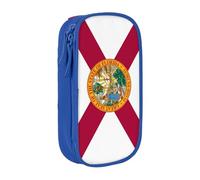 Flag Of Florida Print Pencil Case,Storage Bag, Large Capacity Pencil Box, Portable Office Pen Bag With Zipper