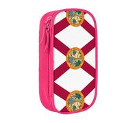 Flag of Florida Print Practical Pencil Case Multi-Compartment Office Travel School Art Daily Supplies