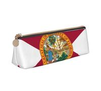 Flag of Florida Print Students Supplies Higher Capacity Pencil Pouch Pen Case School Travel Office Desk