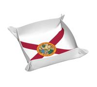 Flag Of Florida Print Tray Desk Nightstand Decor Gift Stylish Home Office Accessory Storage Box