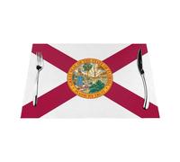 Flag of Florida PVC Woven placemats are Printed and can add Decoration to Your Dining Table.