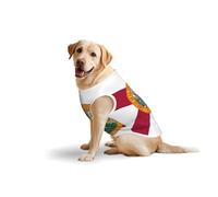 Flag Of Florida Soft Cotton T-Shirt Vest For Large Dogs, Print Pet Clothes Breathable Pet Pullover Tee Sleeveless Sweatshirt (3xl-5xl)