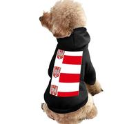 Flag of Frankfurt Am Main Dog And Cat Clothes Pet Hoodie Sweatshirt Pullover Soft Coat