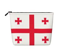 Flag of Georgia A Versatile Travel Makeup Bag, Ideal for Daily Routines and Business Journeys