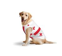Flag of Georgia Pets Cotton Vest - Soft Lightweight T-Shirts,Flag of Georgia Print Sleeveless Tank Top Clothes for Medium Large Dogs