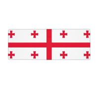 Flag Of Georgia Premium Spill-Proof Stain-Resistant Cloth Gaming Mouse Pad 800 X 300 X 3 Mm Long Desk Pad