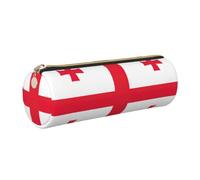 Flag of Georgia Print Adults Pencil Case Stylish Pen Pouch Stationery Organizer Everyday Travel Versatile