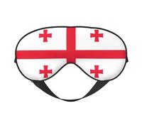 Flag of Georgia Print Eye Mask,Silk-Like Sleep Mask,Night Sleeping Mask for Men Women,for Sleep Relaxation