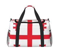 Flag of Georgia Print Large Hand Travel Bag, Waterproof Tote Handbag for Women, Duffel Bag Sport Gym for Men