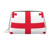 Flag of Georgia Printed Zippered Toiletry Bag, Wide Open Storage Case for Personal Care Items and Cosmetics