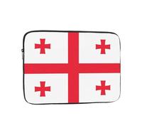 Flag of Georgia Shockproof Laptop Sleeve Water Repellent Notebook Case Slim Protective Cover for 10 12 13 15 17 Inch Tablets