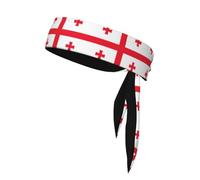Flag of Georgia Sports Head Tie. Comfortable, Breathable, Fashionable, Unisex, Suitable for Running, Yoga, Fitness and Other Sports.