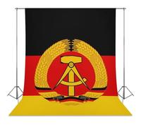 Flag of German Democratic Republic Reusable Photography Backdrops Light Backdrop Cover for Easter Halloween Birthday Parties