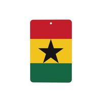 Flag Of Ghana Car Air Fresheners Cards - 6 Pieces,Cardstock Scented Decor For Cars,Bedrooms, Closets