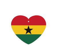 Flag Of Ghana Car Air Fresheners Cards - Set Of 4 Pieces,For Cars & Home, Long-Lasting Lavender Fragrance