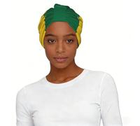 Flag of Ghana Elastic Headscarf Hat - Soft Breathable Polyester Turban Non Slip Sleep Cap for Daily Use
