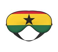 Flag of Ghana Print Eye Mask,Silk-Like Sleep Mask,Night Sleeping Mask for Men Women,for Sleep Relaxation