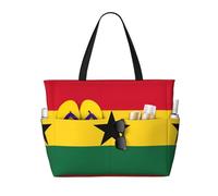 Flag Of Ghana Print Large Capacity Travel Bag For Women Beach Tote Bags Duffle Bag,For Travel Gym Vacation