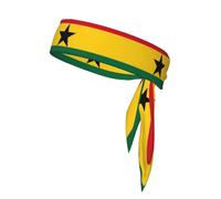 Flag of Ghana Sports Headband,is suitable wear during sports,offering a luxurious feel and can be worn reversed.