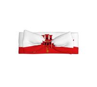 Flag of Gibraltar All-over printed baby bow headband matches any outfit for babies, toddlers and kids
