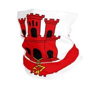 Flag of Gibraltar Multifunctional sports headband, outdoor protective elastic headband, suitable for sports such as running, cycling, and fishing.