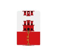 Flag Of Gibraltar Pattern Car Air Fresheners 4 Pcs Rectangle Hanging Aromatherapy Tablets Scented Fresheners For Bedroom Bathroom