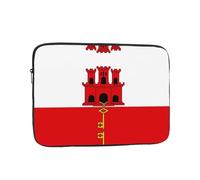 Flag of Gibraltar Printed Laptop Protective Case Portable Laptop Bag Suitable for Everyday Use 15 inch