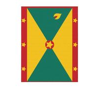 Flag of Grenada Fashion Flannel Bed Blanket 40" X 30" Cozy Blanket Soft and Warm Sofa Blanket, Bedroom Blanket