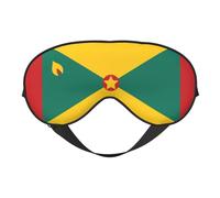 Flag of Grenada Print Eye Mask for Comfortable Sleep â€“ Elastic Nighttime Shade, Perfect for Plane, Travel, and Meditation