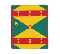 Flag of Grenada Printed Comfortable Mouse Pad-Non-Slip PU Leather Base, Smooth & Modern Design for Office, HomeUse7.9 x 9.5 in