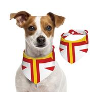 Flag of Guernsey Islands Dog Bandana, Adjustable for Boys and Girls,Suitable for Cats and Dogs Pet Accessories