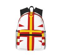 Flag of Guernsey Islands Print Lightweight Backpack for Women and Men Cute Travel Backpack with Shoulder Straps