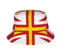 Flag of Guernsey Islands Stylish Bucket Hat for Men and Women – Sun Protection Fishing Hat with Classic Design, Ideal for Outdoor Activities, Flag of Guernsey Islands, One size
