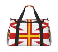 Flag Of Guernsey Islands Travel Duffle Bag, Weekender Bags For Men And Women, Suitable For Travel And Outdoor Activities
