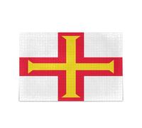 Flag of Guernsey Jigsaw Puzzle for Adults Challenging and Educational Masterpieces Puzzle 500 Piecing