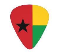 Flag of Guinea-Bissau 12 guitar picks per pack, available in 3 different thicknesses, suitable for electric guitars, ukuleles, etc.