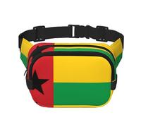 Flag of Guinea-Bissau Printed Fashion Crossbody Bag, Hiking Waist Bag, Square Double Layer Travel and Fitness Shoulder Bag